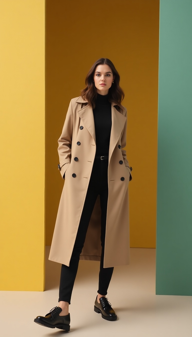 look3_1745028480_file Elevate Your Wardrobe: Styling a Beige Trench Coat with Bold Colors for Effortless Chic