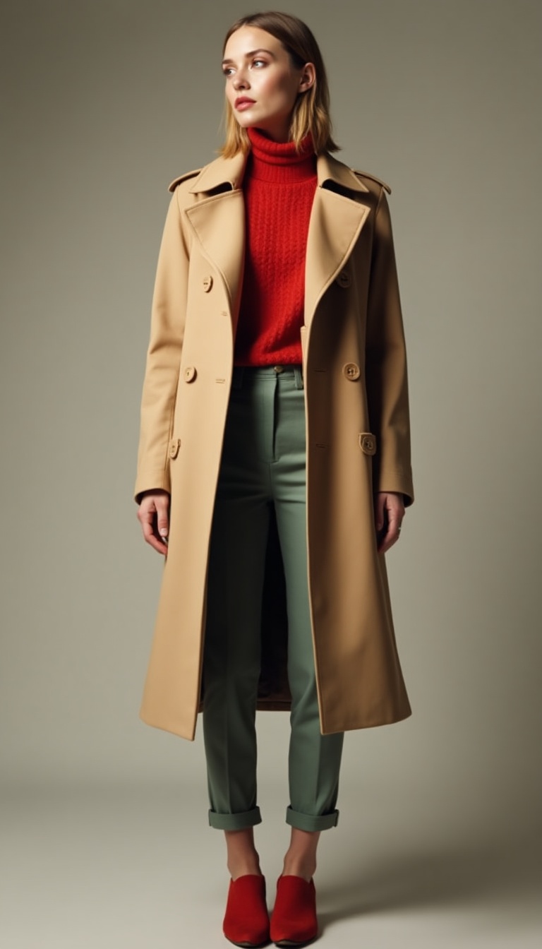look7_1745028484_file Elevate Your Wardrobe: Styling a Beige Trench Coat with Bold Colors for Effortless Chic